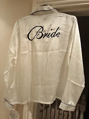 Buy Boohoo 14 Bride Pyjamas Nightwear Wedding Hen Satin • 5.50£