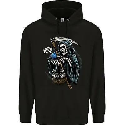 Buy The Grim Reaper Skull Heavy Metal Gothic Mens 80% Cotton Hoodie • 24.99£
