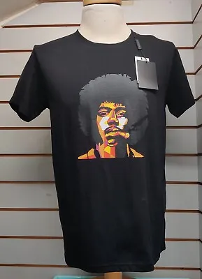 Buy T-Shirt Iconic Jimi Hendrix  Portrait  From Lizard King Black.  BNWT • 14.99£