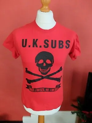 Buy UK SUBS 'Born A Rocker, Die A Rocker' Vintage T-Shirt Size M  • 25£