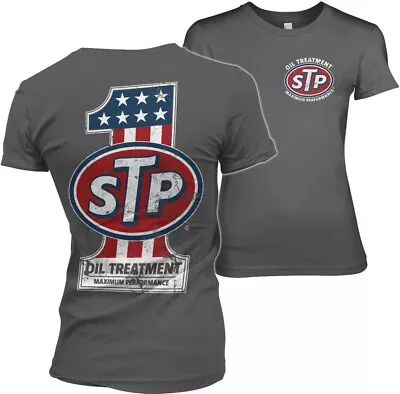 Buy STP American No. 1 Girly Tee Damen T-Shirt Dark-Grey • 28.83£