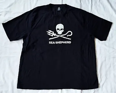 Buy Sea Shepherd - Mens T Shirt Tee - 5xl -  Black - Cotton - New - #057 • 15.71£