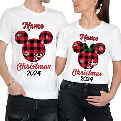 Buy Personalised Christmas Disney Xmas Snowflakes Decorations Gifts T-Shirt #MC • 13.49£