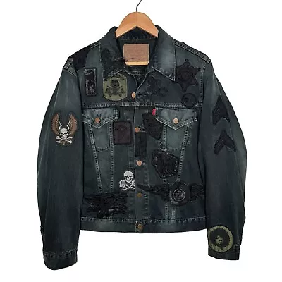 Buy LEVI'S Vintage Clothing Type III Prize Fighter 1963 Patches Denim Jacket  L 44 • 479.99£