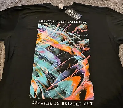 Buy BULLET FOR MY VALENTINE Breathe In Breathe Out. OFFICIAL T SHIRT  Size 2XL  • 10.49£