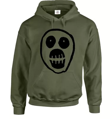 Buy The Mighty Boosh Military Green Hoody Funny Skull Series Gifts Unisex Sweatshirt • 24.99£