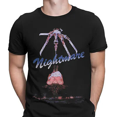 Buy Halloween T-Shirt Nightmare On Elm Street Movie Poster Spooky Mens T Shirts #HD2 • 9.99£