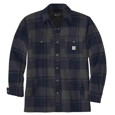 Buy Carhartt Heavy Weight Flannel Sherpa Lined Shirt/Jacket In Large • 88£