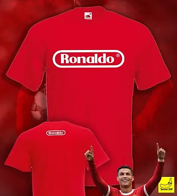 Buy Ronaldo Nintendo T-Shirt Manchester United Portugal Cristiano Fans Gaming Retro • 7.99£