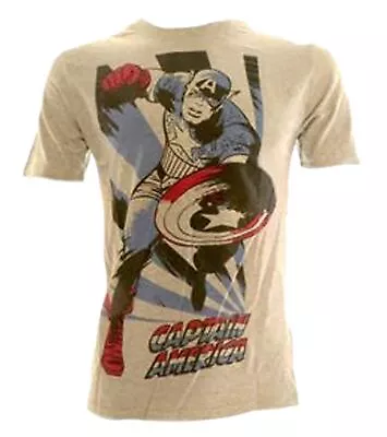 Buy Captain America The Avengers Men's Grey T-Shirt  • 10.99£