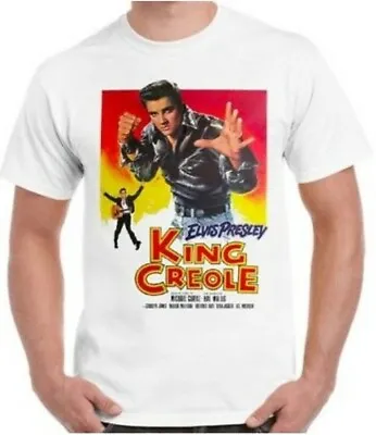 Buy Elvis Presley T-Shirt King Creole Music Movie Poster Cool Vintage Retro Gift Tee • 6.99£