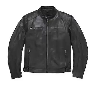Buy Harley-Davidson Men's Reflective Skull Leather Jacket 98122-17EM • 674.54£