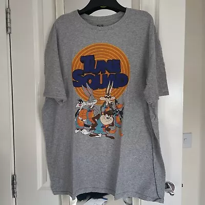 Buy Space Jam Tune Squad T-Shirt Men's XXL Grey Looney Tunes Basketball Short Sleeve • 15£