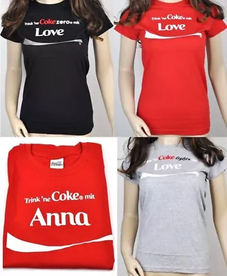 Buy Coca-Cola Coke Women's T-Shirts First Name Love Mommy Grandma Mommy Princess • 5.14£