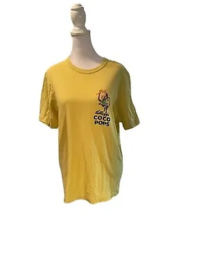 Buy UNIQLO Yellow Short Sleeve Crew Neck Graphic Tee Kellogg’s Coco Pops Size Small • 6.38£