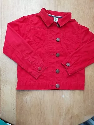 Buy Kids Red Denim Style Jacket • 5£