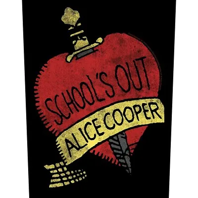 Buy ALICE COOPER Back Patch SCHOOLS OUT For Summer Heart Dagger Official Merch Gift • 8.95£