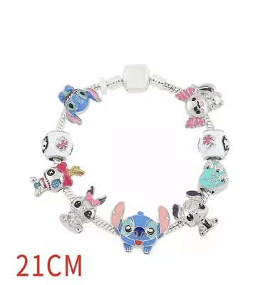 Buy Cute Stitch Charm Bracelet New Lilo And Stitch Women Girl Jewellery Unworn • 4.99£
