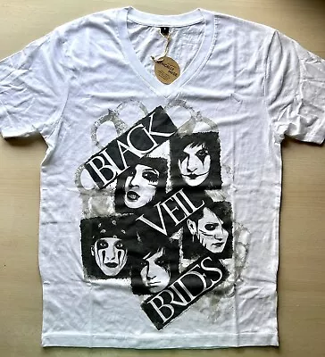 Buy BLACK VEIL BRIDES Band Portraits Mens / Unisex T Shirt Black & White Size S • 7.95£
