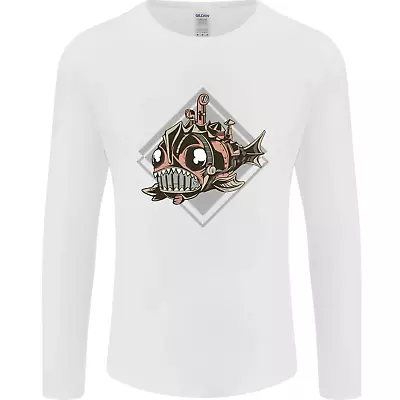 Buy A Steampunk Fish Mens Long Sleeve T-Shirt • 11.99£