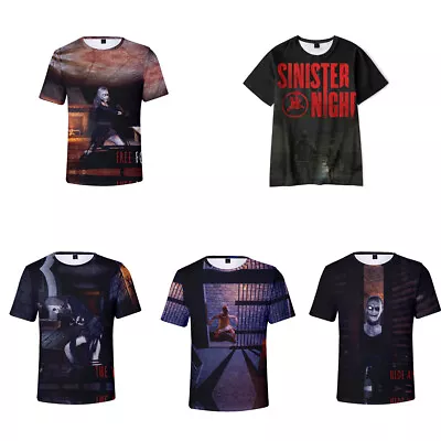 Buy Game Sinister Night 3D T-Shirts Cosplay Scary Demon Short Sleeves Sports Top Tee • 12£