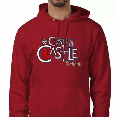 Buy Clash At The Castle Scotland Hoodie In Deep Red XS To 2XL  • 36.99£