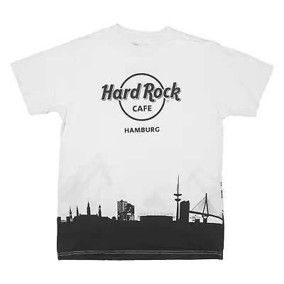Buy HARD ROCK CAFE Hamburg Mens T-Shirt White L • 17.99£
