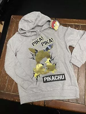 Buy Pokémon Pikachu Hoodie Age 13-14 New With Tags Grey  • 5£