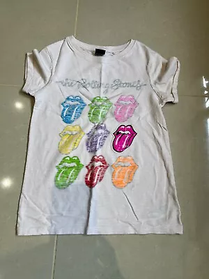 Buy Next Girls Rolling Stones T-Shirt Age 9 Years • 0.99£