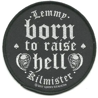 Buy LEMMY Born To Raise - 2017 Circular WOVEN SEW ON PATCH Official Merch MOTORHEAD • 3.99£