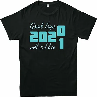 Buy GOOD BYE 2020 HELLO 2021 Happy New Year Printed Mens Kids Tee Shirts TOP 3/4-4XL • 12.39£