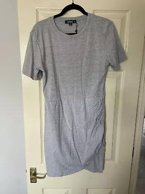 Buy Missguided Rouched Wrap T-Shirt Dress - Size 16 • 0.99£