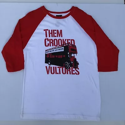 Buy Them Crooked Vultures Shirt Forever And Ever Also Forever Rock Band Raglan Tee S • 46.91£