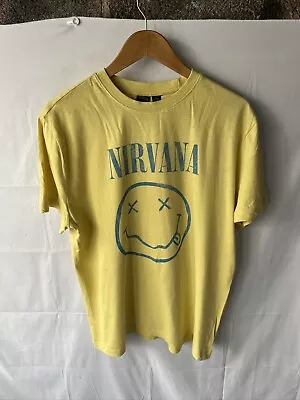 Buy Nirvana T Shirt Smiley Face Large  • 14£