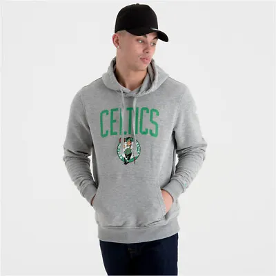 Buy NEW ERA Boston Celtics NBA Logo Hoodie [grey] • 33.95£
