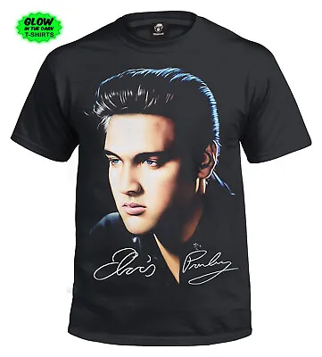 Buy New Unisex Elvis Presley Signature T-Shirt Rock Star King Of Rock & Roll Legend • 14.99£