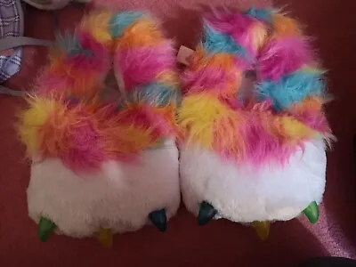Buy Rainbow Butterfly Unicorn Kitty Flashing Slippers • 2£