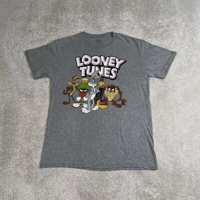 Buy Looney Tunes T Shirt Grey Adult Medium M Mens Graphic Vintage Cotton A456 • 10.99£