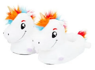 Buy Unicorn Novelty Slippers With Flashing Lights Children Kids Girls Boy Upto Age 5 • 9.99£