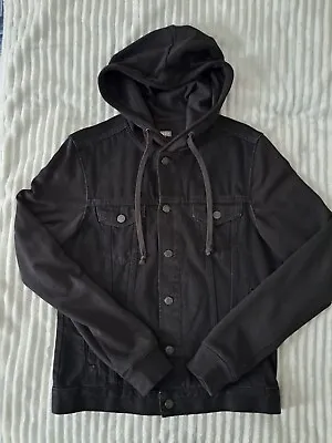 Buy H&M Black Wash Distressed Style Denim Jacket. Used Item. Size Small • 13.99£