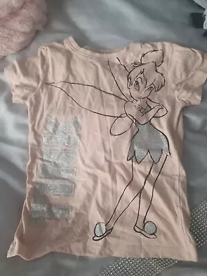 Buy Girls Tinkerbell T-shirt Aged 7 To 8 Years • 1.20£
