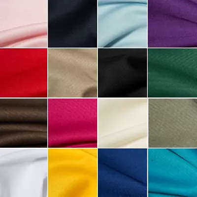 Buy Polycotton Gaberchino Twill Fabric Suiting Skirts Chinos Workwear Jacket • 1.50£