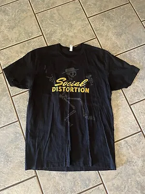 Buy Vintage Social Distortion Rock Concert T Shirt SZ L  Black • 15.79£