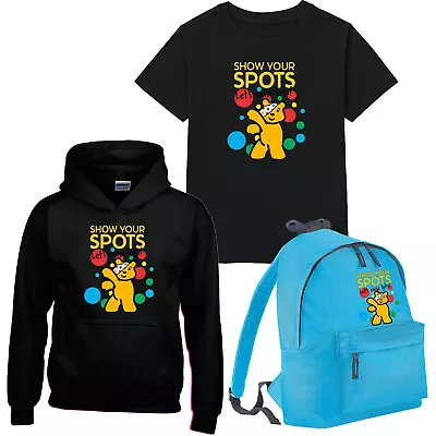 Buy Spotty Days Tshirt Pudsey Bear Children In Need Hoody Boys Girls School Bagpack • 15.99£