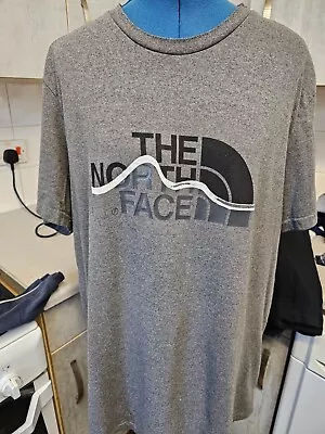 Buy The North Face XL Pit To Pit = 24  Charcoal Grey Crew Neck Tee Shirt • 15.99£