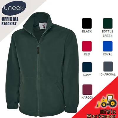 Buy UNEEK Thermal Mens Ladies Full Zip Micro Fleece Jacket Casual Work Extra Warm • 13.95£