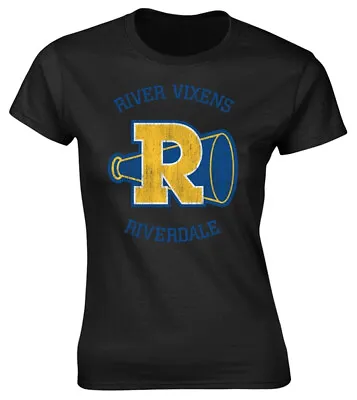 Buy Riverdale River Vixens Black Womens Fitted T-Shirt OFFICIAL • 10.59£