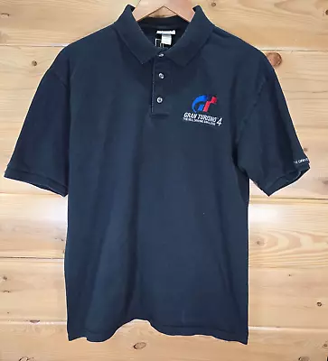 Buy GRAN TURISMO 4 Gamestop Video Game Employee Polo T Shirt Size L 2004 PS2 Promo • 37.88£