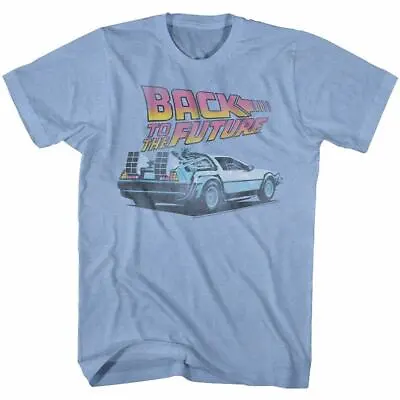 Buy Back To The Future Future Light Blue Heather Adult T-Shirt • 47.16£
