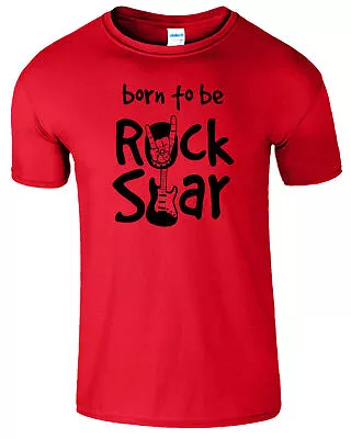 Buy Rock Star Kids T-Shirt Guitarist Boys Girls Children Cute Guitar Funny Tee Top • 7.49£